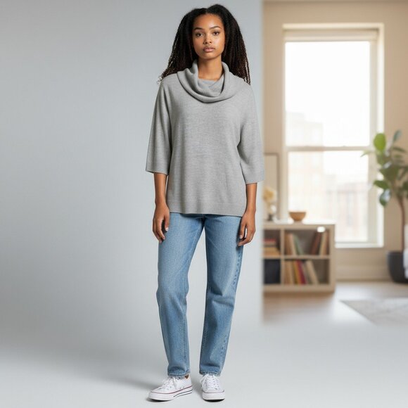 LUXE 360 SWEATER COWL NECKLINE - Picture 2 of 11